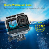Action Kamera | GoPro Vandtæt Beskyttelseshus - 60m - PULUZ™ - DELUXECOVERS.DK