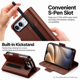 iPhoneDuo | iPhone Duo – LC.IMEEKE™ Vegan Læder Etui / Pung - Brun - DELUXECOVERS.DK