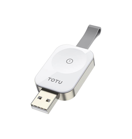 Apple Watch Tilbehør | TOTU™ Trådløs USB-A Apple Watch Oplader - Hvid - DELUXECOVERS.DK