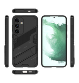 Samsung Galaxy S24 Plus | Samsung Galaxy S24 Plus - Eagle™ PRZ Stødsikkert Cover M. Kickstand - Sort - DELUXECOVERS.DK