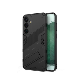Samsung Galaxy S24 Plus | Samsung Galaxy S24 Plus - Eagle™ PRZ Stødsikkert Cover M. Kickstand - Sort - DELUXECOVERS.DK