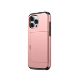 iPhone 11 Pro Max | iPhone 11 Pro Max - Deluxe™ Håndværker Cover M. Kortholder - Pink - DELUXECOVERS.DK