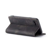 iPhone 6 / 6s | iPhone 6/6s - CaseMe™ Noble Læder Etui / Pung - Sort - DELUXECOVERS.DK