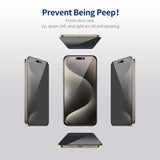 iPhone Beskyttelsesglas | <AAA>iPhone 14 Pro Max - ENKAY™ Privacy Beskyttelsesglas m. Nem Installation - DELUXECOVERS.DK