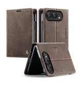 iPhone Duo – CaseMe™ Noble Læder Etui / Pung - Mørkebrun