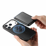 iPhone 17 Pro Max - Valora™ MagSafe Kortholder 2-i-1 Cover - Retro Sort