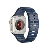Apple Watch 42-49mm | Apple Watch (42/44/SE/45/46/49mm) - Magnetisk Silikonerem - Mørkeblå - DELUXECOVERS.DK