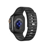 Apple Watch 38-42mm | Apple Watch (38/40/SE/41/42mm) - Magnetisk Silikonerem - Sort - DELUXECOVERS.DK
