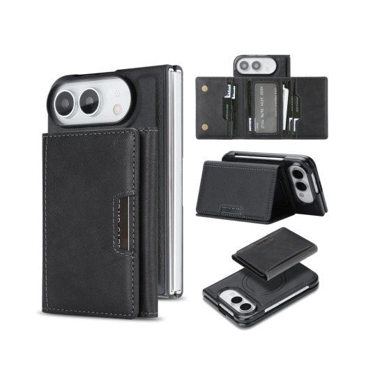 iPhone Fold – Kalebol™ MagSafe Tri-Fold Cover – Sort
