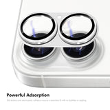 iPhone Beskyttelsesglas | iPhone 17 - ENKAY™ 9H Kamera Linse Beskyttelsesglas - Silver Aluminium - DELUXECOVERS.DK