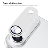 iPhone Beskyttelsesglas | iPhone 17 Air - ENKAY™ 9H Kamera Linse Beskyttelsesglas - Silver Aluminium - DELUXECOVERS.DK