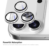 iPhone Beskyttelsesglas | iPhone 17 Pro Max - ENKAY™ 9H Kamera Linse Beskyttelsesglas - Silver Aluminium - DELUXECOVERS.DK