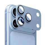 iPhone Beskyttelsesglas | iPhone 18 Pro - Kalebol™ Metal Kamera Linse Beskyttelsesglas - Blå - DELUXECOVERS.DK