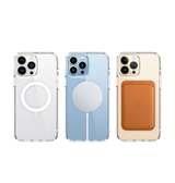 iPhone 13 Pro Max | <AAA>iPhone 13 Pro Max - CRYSTAL™ Silikone Cover M. MagSafe - Gennemsigtig - DELUXECOVERS.DK