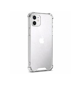 iPhone 12 Mini | iPhone 12 Mini - Silent Stødsikker Silikone Cover - Gennemsigtig - DELUXECOVERS.DK