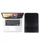 Macbook Sleeve | MacBook Pro/Air 13" - L'Empiri™ Smooth Læder Sleeve - Sort - DELUXECOVERS.DK