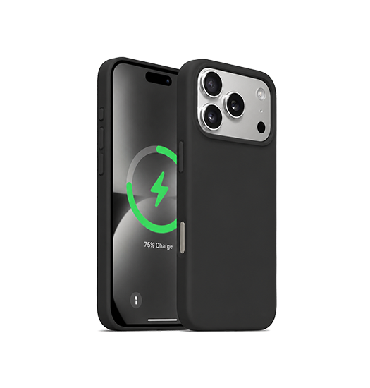 iPhone 17 Pro | iPhone 17 Pro - Deluxe™ Soft Touch Silikone Cover - MagSafe-kompatibel - Sort - DELUXECOVERS.DK