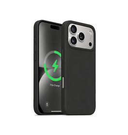 iPhone 17 Pro Max | iPhone 17 Pro Max - Deluxe™ Soft Touch Silikone Cover - MagSafe-kompatibel - Sort - DELUXECOVERS.DK