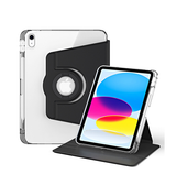 iPad 11" (2025) / iPad 10.9" (2022) - Akrylisk 360° Cover m. Stander - Sort