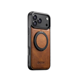 iPhone 17 Pro Max | iPhone 17 Pro Max - Suteni® 360° vegan-læder cover M. MagSafe - Brun - DELUXECOVERS.DK