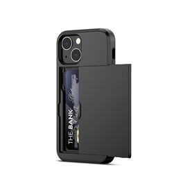 iPhone 13 - Deluxe™ Håndværker Cover M. Kortholder - Sort