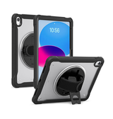 iPad 11" (2025) / iPad 10.9" (2022) - Heavy-Duty Håndværker Cover med Skulderstrop - Sort