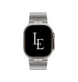 Apple Watch 38mm | Apple Watch (38/40/SE/41/42mm) - L'Empiri™ X35 Ægte Titanium Rem - Grå - DELUXECOVERS.DK