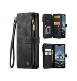 iPhone 16 Pro Max | iPhone 16 Pro Max - CaseMe™ Multifunktionel Læder Etui / Pung - Sort - DELUXECOVERS.DK