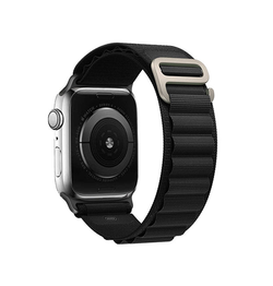 Apple Watch 42mm | Apple Watch (42/44/SE/45mm & Ultra) - L'Empiri™ Nylon Shift Rem - Sort - DELUXECOVERS.DK
