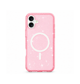 iPhone 16 | iPhone 16 - DeLX™ Glitter Silikone Cover M. MagSafe - Pink - DELUXECOVERS.DK