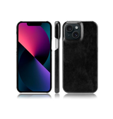 iPhone 13 Mini | iPhone 13 Mini - LUX™ Læder Bagside Cover - Sort - DELUXECOVERS.DK