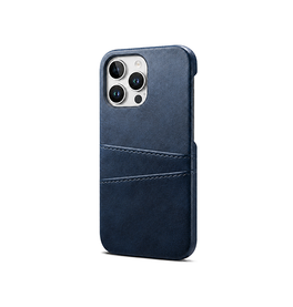 iPhone 13 Pro | iPhone 13 Pro - NX Design™ Læder Cover M. Kortholder - Navy - DELUXECOVERS.DK