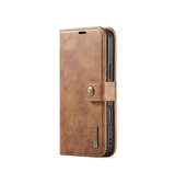 iPhone 16 Pro Max | iPhone 16 Pro Max - DG.MING™ Vintage 2-In-1 Læder Etui M. Cover - Brun - DELUXECOVERS.DK