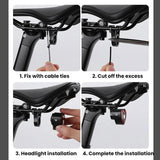 Cykel lygte | Cykel baglygte m. Bremsesensor og Advarselslys - West-Biking® - DELUXECOVERS.DK