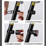 Cykel lygte | Cykel baglygte m. Bremsesensor og Advarselslys - West-Biking® - DELUXECOVERS.DK