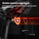 Cykel lygte | Cykel baglygte m. Bremsesensor og Advarselslys - West-Biking® - DELUXECOVERS.DK