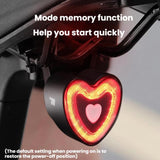 Cykel lygte | Cykel baglygte m. Bremsesensor og Advarselslys - West-Biking® - DELUXECOVERS.DK