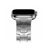 Apple Watch 38mm | Apple Watch (38/40/SE/41/42mm) - L'Empiri™ Crono Stål Rem - Sølv - DELUXECOVERS.DK