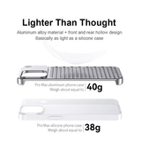 iPhone 14 Pro | iPhone 14 Pro - LUX™ PRO Premium Aluminium Cover - Sølv - DELUXECOVERS.DK