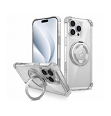 iPhone 16 Pro | iPhone 16 Pro - DeLX™ MagSafe Cover M. Kickstand - Gennemsigtig - DELUXECOVERS.DK