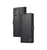 Samsung Galaxy S24 | Samsung Galaxy S24 - LC.IMEEKE™ Læder Cover M. Kortholder - Sort - DELUXECOVERS.DK