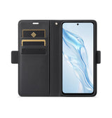 Samsung Galaxy S24 | Samsung Galaxy S24 - LC.IMEEKE™ Læder Cover M. Kortholder - Sort - DELUXECOVERS.DK