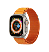 Apple Watch 42mm | Apple Watch (42/44/SE/45mm & Ultra) - L'Empiri™ Nylon Shift Rem - Orange - DELUXECOVERS.DK