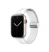 Apple Watch (42/44/SE/45/46/49mm) - S-Line™ Silikone Rem - Hvid