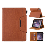 iPad 10.9" (2022) | iPad 10.9" 2022 (10th gen) - Verona™ Multietui  Ægte Læder Cover - Brun - DELUXECOVERS.DK