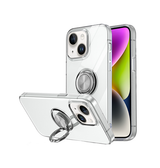 iPhone 15 Plus | iPhone 15 Plus - DeLX™ Silikone Cover M. Ring - Gennemsigtig - DELUXECOVERS.DK