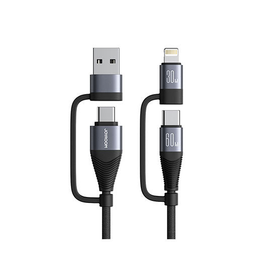 Adapter | JOYROOM™ | 4-i-1 Multi-Funktion kabel 60W - 1.2m - DELUXECOVERS.DK