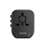 Gadgets | USAMS™ | Smart Rejse Adapter til 200+ lande - Sort - DELUXECOVERS.DK