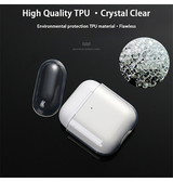 Airpods 1/2 | AirPods (1/2) | DeLX Silikone Cover - Gennemsigtig - DELUXECOVERS.DK