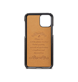 iPhone 15 Pro | iPhone 15 Pro - NX Design™ Læder Cover M. Kortholder - Sort - DELUXECOVERS.DK